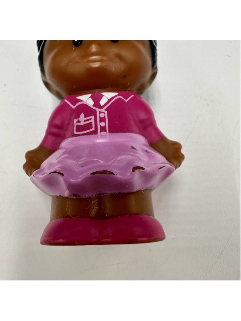 Fisher Price Little People TESSA in PINK DRESS African American School Girl - Picture 3 of 6